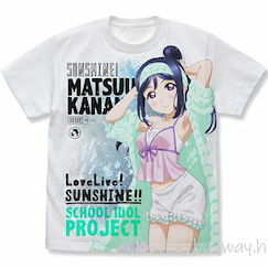LoveLive! Sunshine!! : 日版 (細碼)「松浦果南」睡衣 Ver. 白色 全彩 T-Shirt