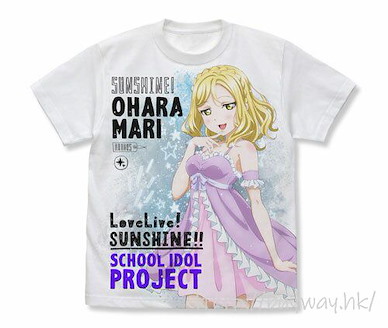 LoveLive! Sunshine!! (細碼)「小原鞠莉」睡衣 Ver. 白色 全彩 T-Shirt Mari Ohara Full Graphic T-Shirt Pajama Ver./WHITE-S【Love Live! Sunshine!!】