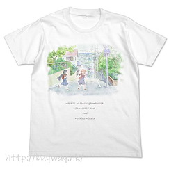 天使降臨到我身邊！ (大碼)「白咲花 + 星野日向」白色 T-Shirt Hana & Hinata Full Color T-Shirt /WHITE-L【Wataten!: An Angel Flew Down to Me】