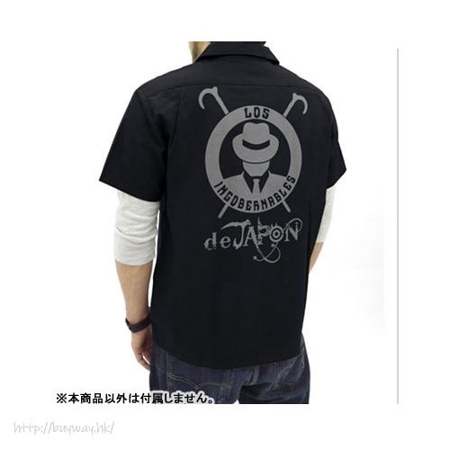 新日本職業摔角 : 日版 (中碼)「L,I,J」黑色 工作襯衫