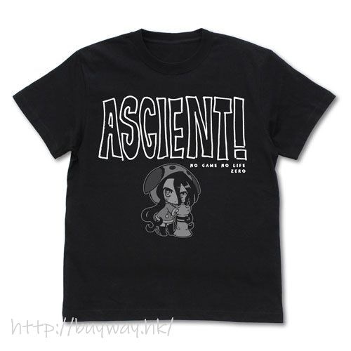 遊戲人生 : 日版 (中碼)「休比」ASCIENT! 黑色 T-Shirt