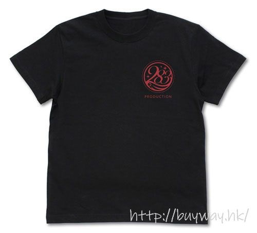 偶像大師 閃耀色彩 : 日版 (細碼)「283 Production」Stray Light 黑色 T-Shirt