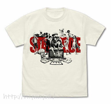 海賊王 (大碼)「STAMPEDE」香草白 T-Shirt STAMPEDE T-Shirt /VANILLA WHITE-L【One Piece】