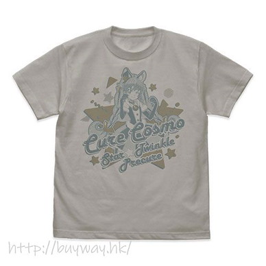 光之美少女系列 (細碼)「宇宙天使」淺灰 T-Shirt Star*Twinkle PreCure Cure Cosmos T-Shirt /LIGHT GRAY-S【Pretty Cure Series】