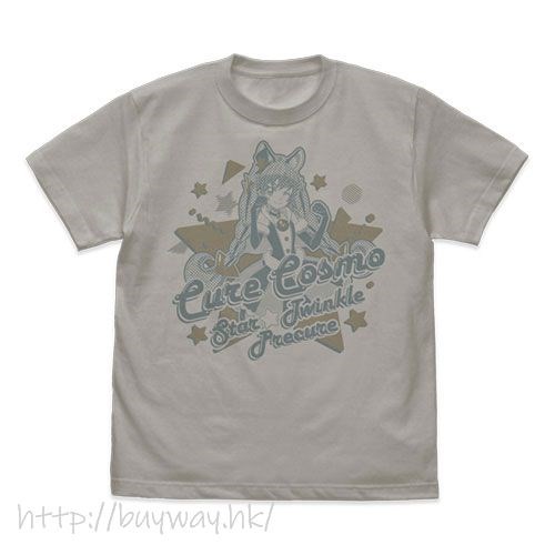 光之美少女系列 : 日版 (大碼)「宇宙天使」淺灰 T-Shirt