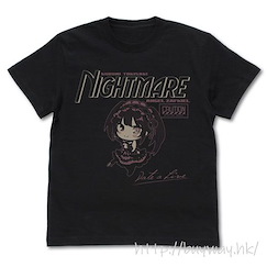 約會大作戰 (加大)「時崎狂三」迷你精靈 Ver. 黑色 T-Shirt Kurumi Tokisaki T-Shirt Deformed Ver. /BLACK-XL【Date A Live】