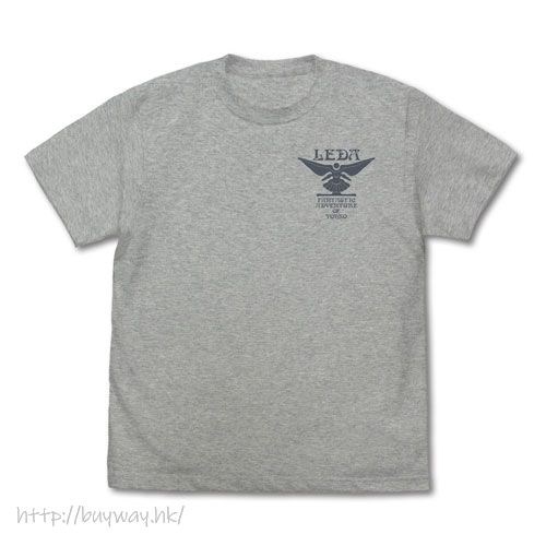 幻夢戰記Leda : 日版 (大碼)「Leda」混合灰色 T-Shirt