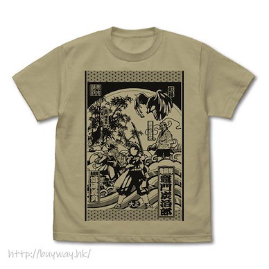 鬼滅之刃 (加大) 世界觀 圖案 深卡其色 T-Shirt T-Shirt /SAND KHAKI-XL【Demon Slayer: Kimetsu no Yaiba】