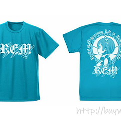 Re：從零開始的異世界生活 (加大)「雷姆」側面 吸汗快乾 土耳其藍 T-Shirt Profile Rem Dry T-Shirt /TURQUOISE BLUE-XL【Re:Zero】