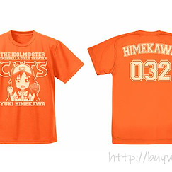 偶像大師 灰姑娘女孩 : 日版 (中碼)「姫川友紀」吸汗快乾 橙色 T-Shirt