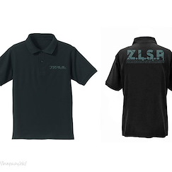 佐賀偶像是傳奇 (大碼)「Z.L.S.P」黑色 Polo Shirt Franchouchou Polo Shirt /BLACK-L【Zombie Land Saga】