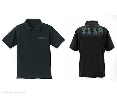 佐賀偶像是傳奇 (大碼)「Z.L.S.P」黑色 Polo Shirt Franchouchou Polo Shirt /BLACK-L【Zombie Land Saga】