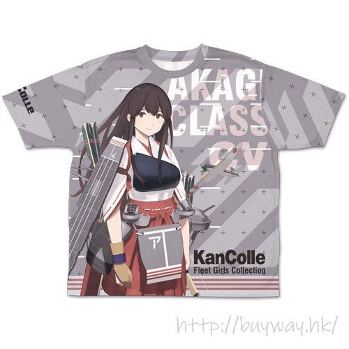 艦隊 Collection -艦Colle- : 日版 (細碼)「赤城」改二 全彩 T-Shirt