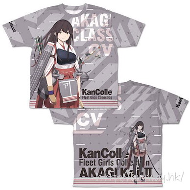 艦隊 Collection -艦Colle- (加大)「赤城」改二 全彩 T-Shirt Akagi Kai-II Double-sided Full Graphic T-Shirt /XL【Kantai Collection -KanColle-】