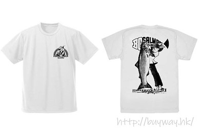 天才小釣手 (細碼) 釣大魚 吸汗快乾 白色 T-Shirt Dry T-Shirt /WHITE-S【Fisherman Sanpei】