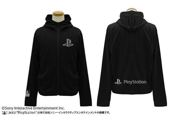PlayStation : 日版 (大碼)「PlayStation」輕盈快乾 黑色 連帽衫