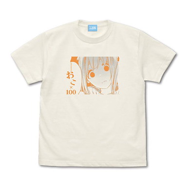 滿溢的水果撻 (細碼) ……おこ×100 香草白 T-Shirt "......Oko x100" T-Shirt /VANILLA WHITE-S【Dropout Idol Fruit Tart】