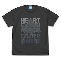 光之美少女系列 (中碼)「來海繪里香 / 海洋天使」光之美少女：甜蜜天使 墨黑色 T-Shirt HeartCatch PreCure! Cure Marine T-Shirt Remake Ver. /SUMI-M【Pretty Cure Series】