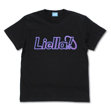 LoveLive! Superstar!! (加大)「Liella!」霓虹燈 Style 黑色 T-Shirt Liella! Neon Sign Logo T-Shirt /BLACK-XL【Love Live! Superstar!!】