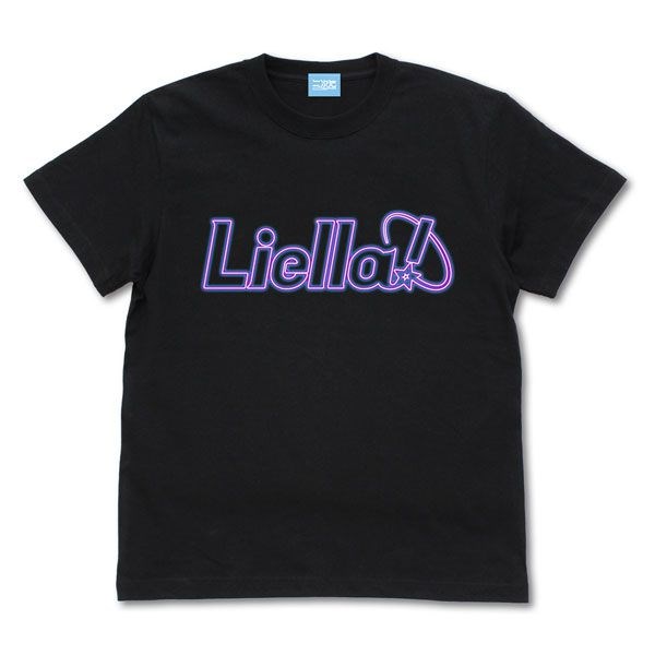 LoveLive! Superstar!! : 日版 (加大)「Liella!」霓虹燈 Style 黑色 T-Shirt