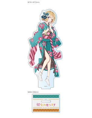 出租女友 「七海麻美」第3期 和服 Ver. BIG 亞克力企牌 Season 3 Original Illustration Big Acrylic Stand Kimono Nanami Mami【Rent-A-Girlfriend】