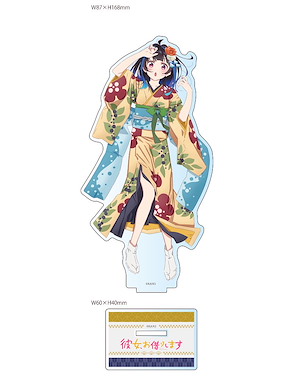 出租女友 「八重森美仁」第3期 和服 Ver. BIG 亞克力企牌 Season 3 Original Illustration Big Acrylic Stand Kimono Yaemori Mini【Rent-A-Girlfriend】