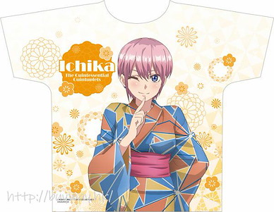 五等分的新娘 (均碼)「中野一花」浴衣 Ver. 全彩 T-Shirt TV Anime Full Graphic T-Shirt Ichika Nakano Yukata ver.【The Quintessential Quintuplets】