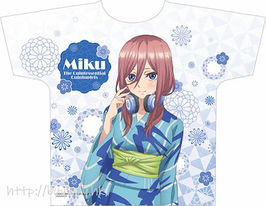 五等分的新娘 (均碼)「中野三玖」浴衣 Ver. 全彩 T-Shirt TV Anime Full Graphic T-Shirt Miku Nakano Yukata ver.【The Quintessential Quintuplets】