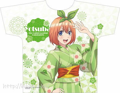 五等分的新娘 (均碼)「中野四葉」浴衣 Ver. 全彩 T-Shirt TV Anime Full Graphic T-Shirt Yotsuba Nakano Yukata ver.【The Quintessential Quintuplets】