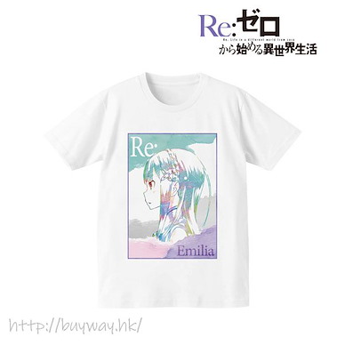 Re：從零開始的異世界生活 (中碼)「艾米莉婭」Ani-Art 男裝 T-Shirt Ani-Art T-Shirt (Emilia) / Men's (Size M)【Re:Zero】