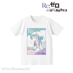 Re：從零開始的異世界生活 : 日版 (細碼)「艾米莉婭」Ani-Art 男裝 T-Shirt