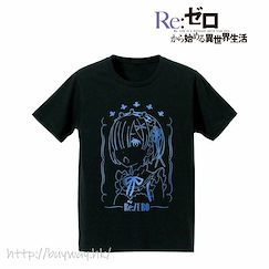 Re：從零開始的異世界生活 (大碼)「雷姆」燙箔印花 黑色 女裝 T-Shirt Foil Print T-Shirt (Rem) / Ladies' (Size L)【Re:Zero】