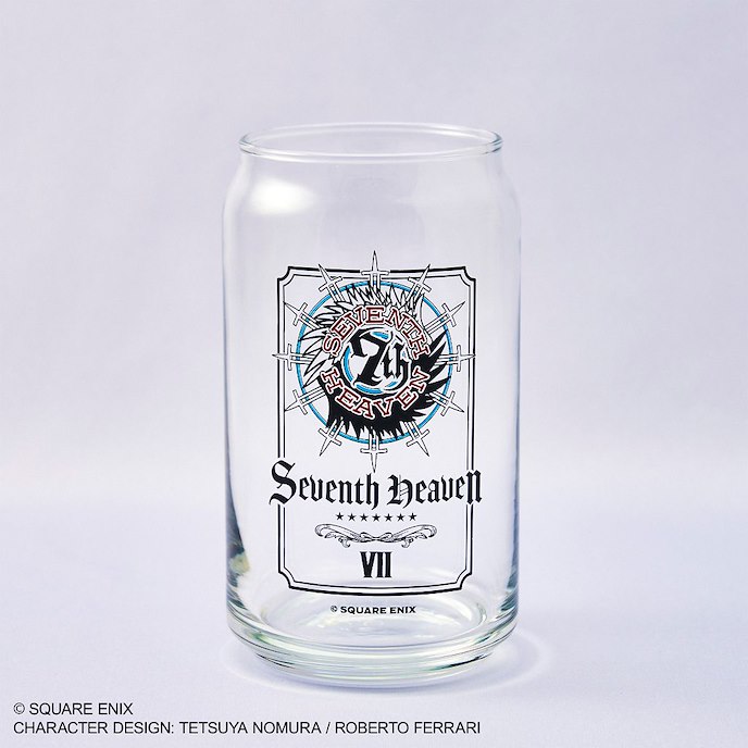 最終幻想系列 : 日版 「Seventh Heaven」罐形 玻璃杯