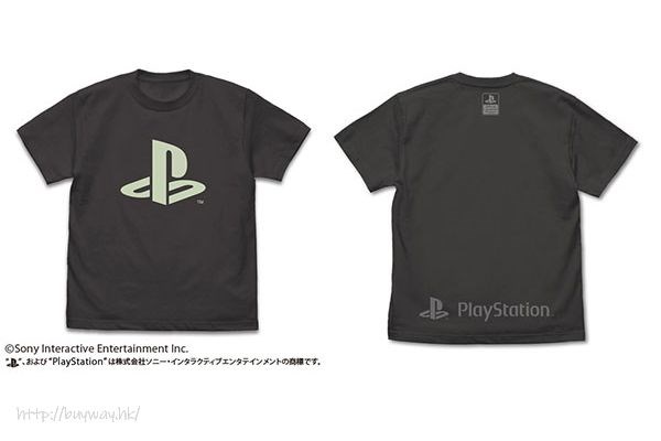 PlayStation : 日版 (大碼) 夜光 墨黑色 T-Shirt