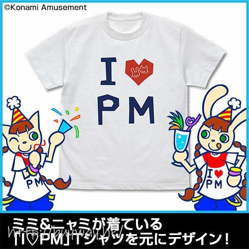 流行音樂 : 日版 (細碼)「Mimi + Nyami」I❤PM 白色 T-Shirt