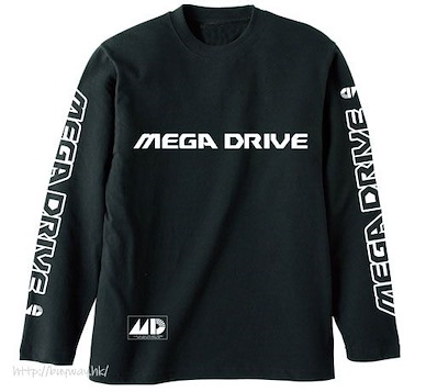 Mega Drive (細碼)「MEGA DRIVE」長袖 黑色 T-Shirt Long Sleeve T-Shirt w/o Rib /BLACK-S【Mega Drive】