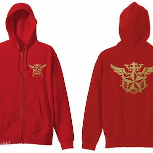 白貓Project (加大)「名星會」紅色 連帽拉鏈外套 Meiseikai Zip Hoodie /RED-XL【White Cat Project】