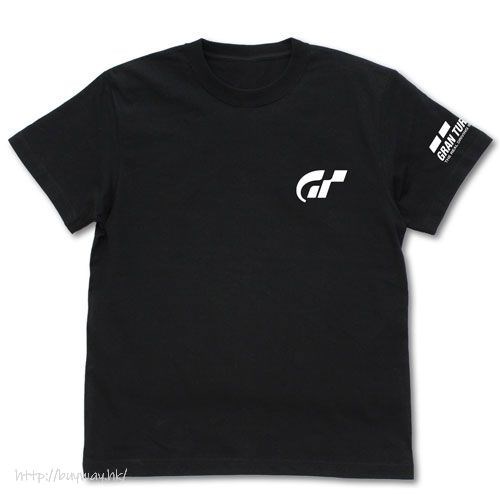 GT賽車系列 : 日版 (細碼)「G.T」Logo 黑色 T-Shirt