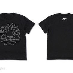 GT賽車系列 : 日版 (大碼)「Course」Design 黑色 T-Shirt
