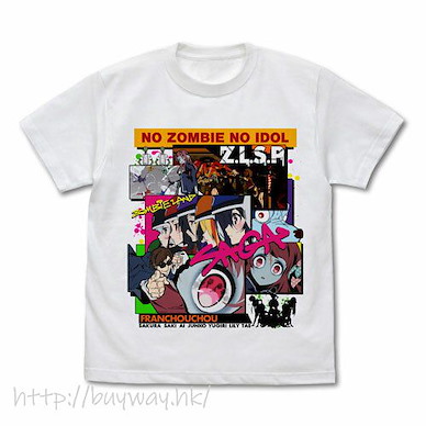 佐賀偶像是傳奇 (細碼) OP 白色 T-Shirt OP Full Color T-Shirt /WHITE-S【Zombie Land Saga】