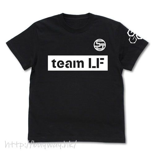 刀劍神域系列 : 日版 (細碼)「蓮 + 不可次郎」Team LF 黑色 T-Shirt