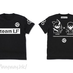 刀劍神域系列 : 日版 (細碼)「蓮 + 不可次郎」Team LF 黑色 T-Shirt