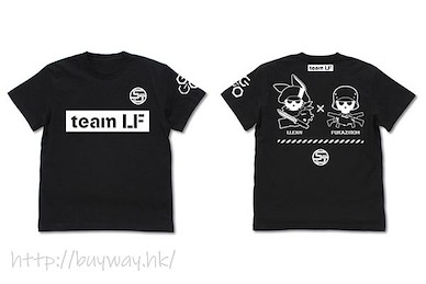 刀劍神域系列 (細碼)「蓮 + 不可次郎」Team LF 黑色 T-Shirt Team LF T-Shirt /BLACK-S【Sword Art Online Series】