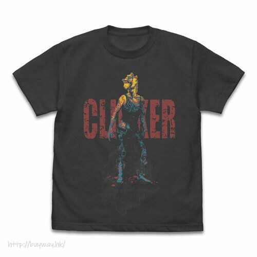 最後生還者 : 日版 (中碼)「Clicker」墨黑色 T-Shirt
