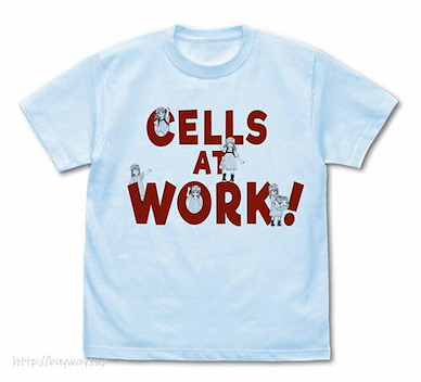 工作細胞 (細碼)「血小板」淺藍色 T-Shirt Platelet T-Shirt /LIGHT BLUE-S【Cells at Work!】