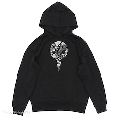 新世紀福音戰士 (大碼)「使徒」圖案 黑色 連帽衫 EVANGELION Disciple Flower Pattern Pullover Hoodie /BLACK-L【Neon Genesis Evangelion】