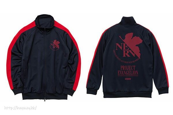 新世紀福音戰士 : 日版 (大碼)「NERV」深藍×紅 球衣
