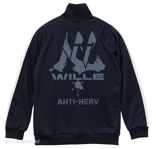 新世紀福音戰士 : 日版 (大碼)「WILLE」深藍×白 球衣