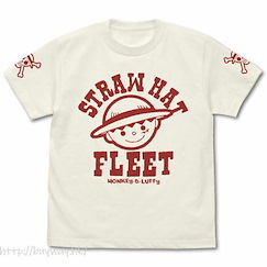 海賊王 (加大)「草帽海賊團」香草白 T-Shirt Straw Hat Great Fleet T-Shirt /VANILLA WHITE-XL【One Piece】