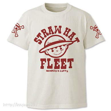 海賊王 (130cm)「草帽海賊團」香草白 T-Shirt Straw Hat Great Fleet Kids T-Shirt /VANILLA WHITE-130cm【One Piece】